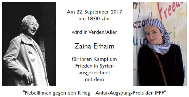Syrische Filmemacherin und Journalistin wird ausgezeichnet