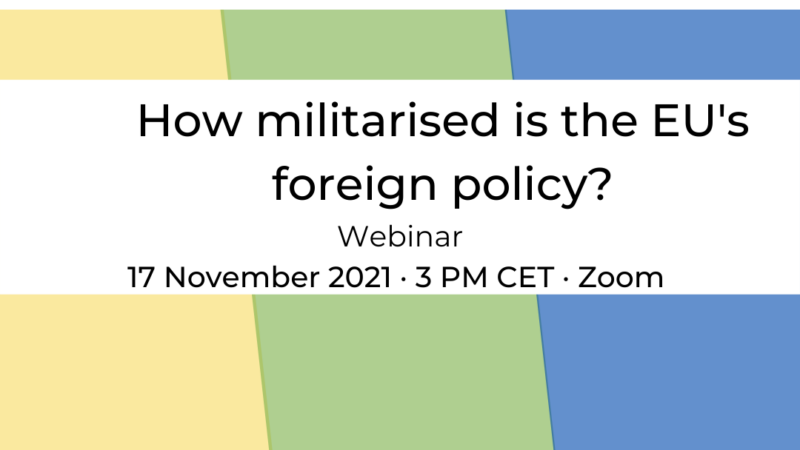 Event How militarised is the EU's foreign policy?