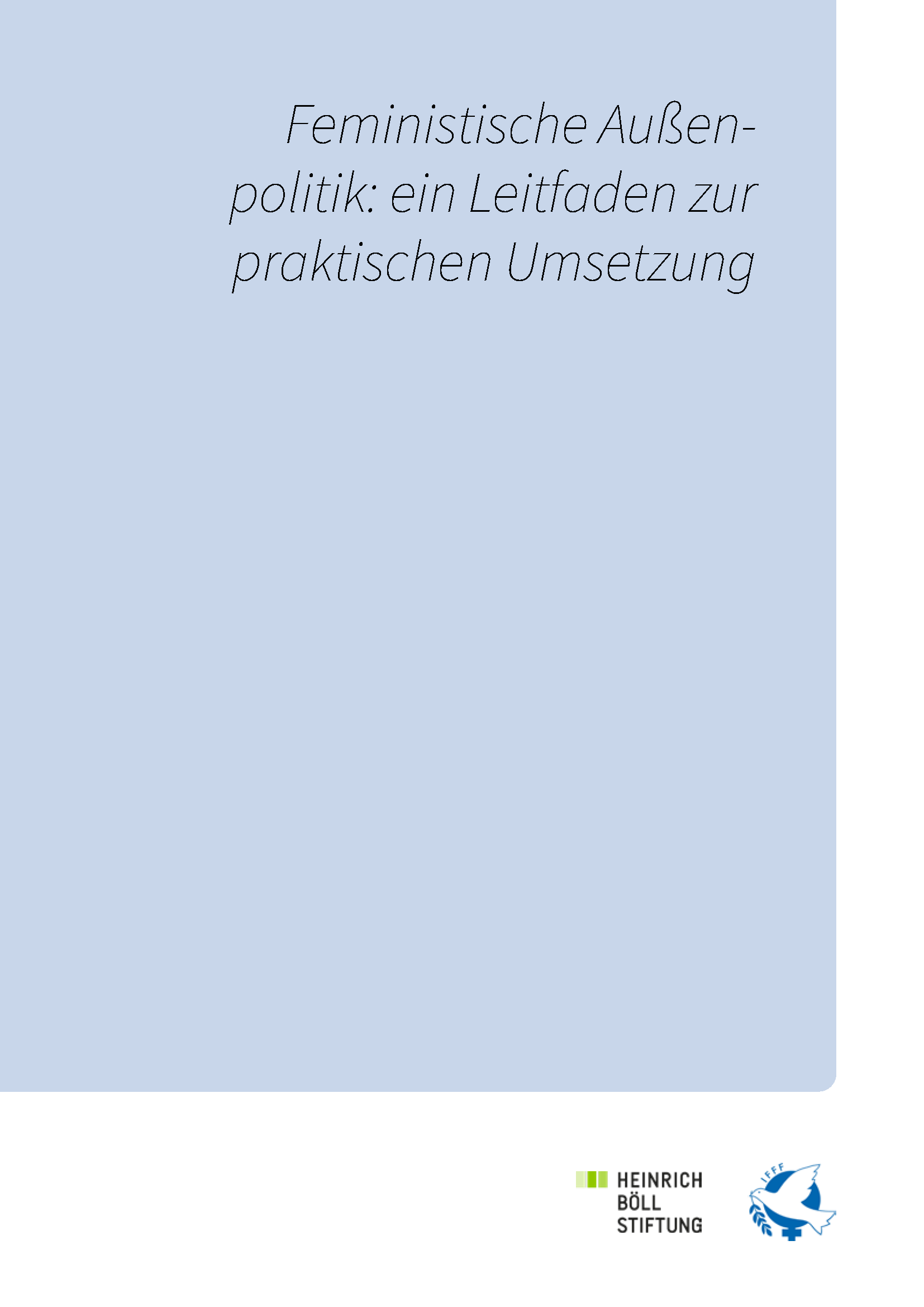 Leitfaden Feministische Aussenpolitik