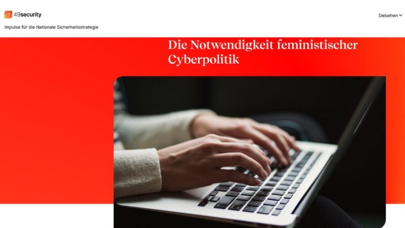 Cover: Die Notwendigkeit feministischer Cyberpolitik