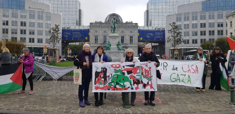 Mehr über den Artikel erfahren Frauenfriedenscamp für Gaza in Brüssel
